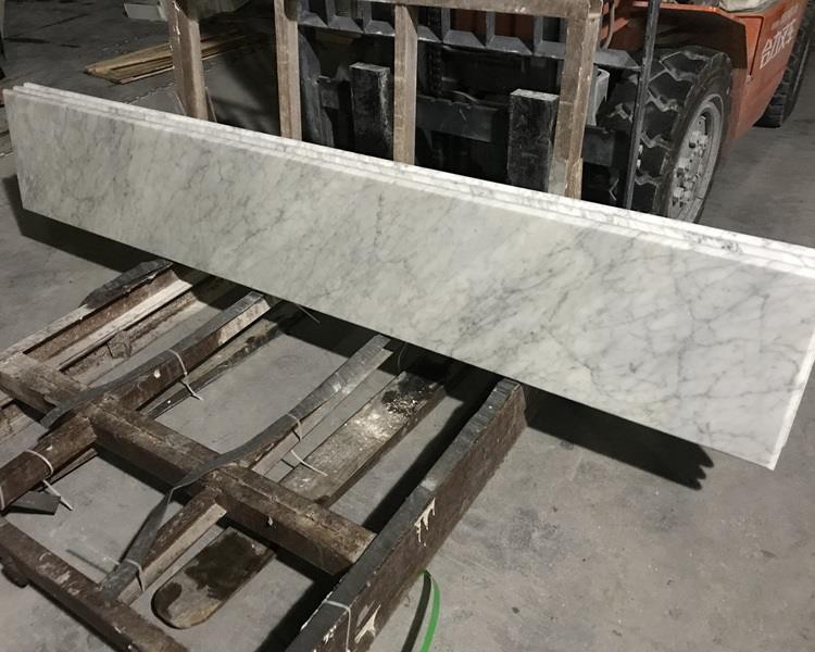 Carrara Beyaz Mermer Mutfak Tezgahı