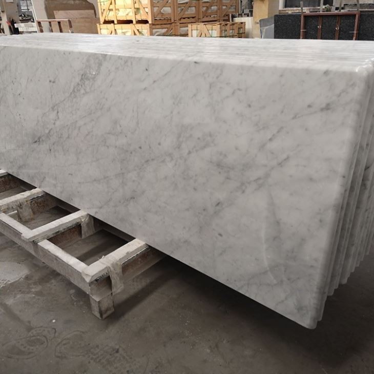 Carrara White Marble Kitchen Countertop (2)
