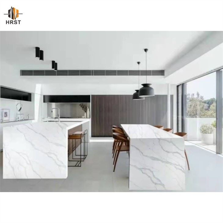 White Quartz Counter calacatta design White Quartz Counter calacatta design